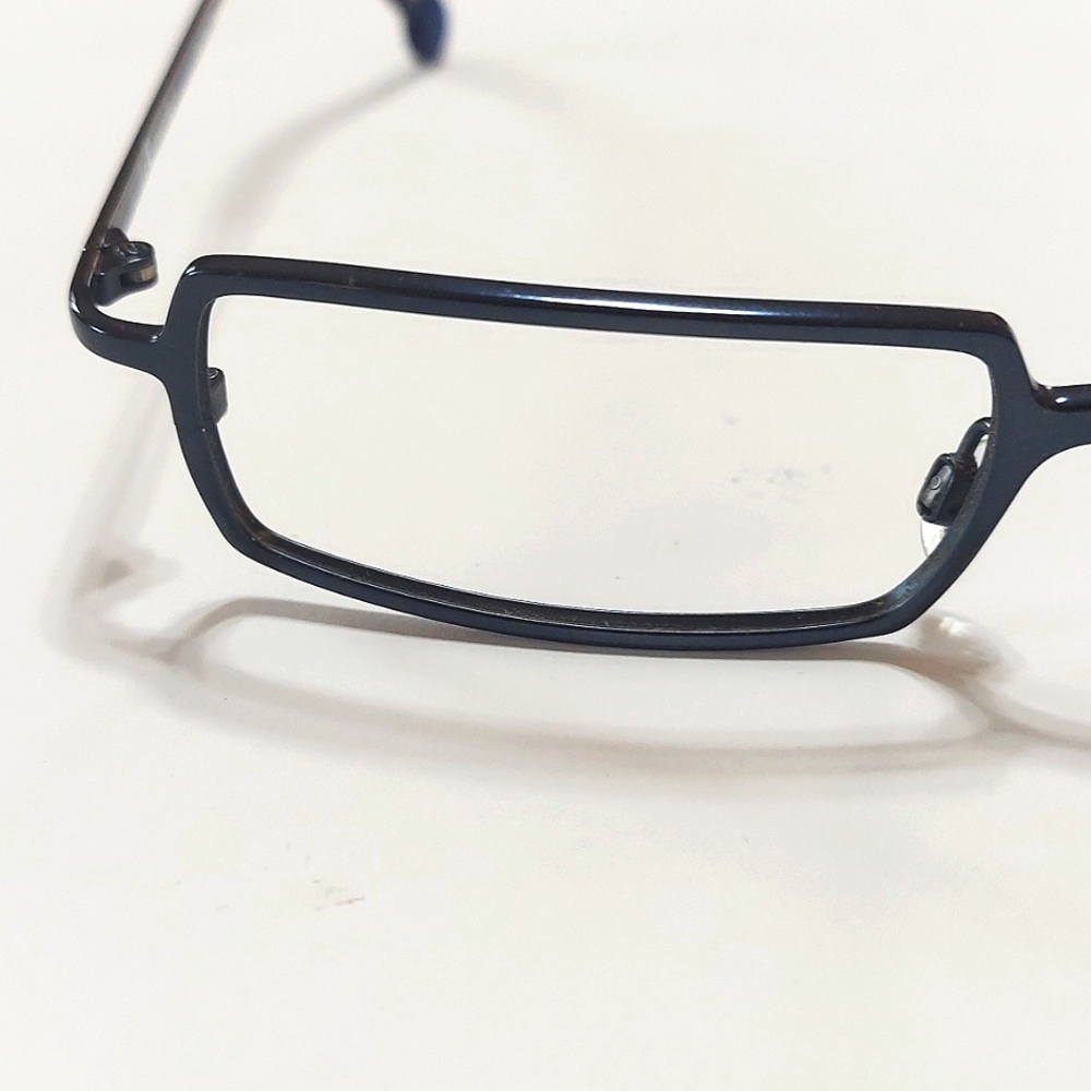 Titanium L.A Eyeworks Dark Rectangular Lens Marle… - image 2